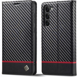 Carcasă cu clapetă pentru Samsung Galaxy S24, Carbon LC.IMEEKE, negru