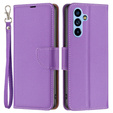 Cu clapetă pentru Samsung Galaxy A54 5G, Wallet Litchi Magnet, violet