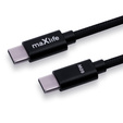 Cablu Maxlife USB-C la USB-C, 2,0 m, 60 W, pentru dispozitive cu USB-C