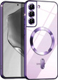 Husă pentru Samsung Galaxy S22, Electro MagSafe, violet + Sticlă pentru ecran
