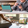 Husă pentru Samsung Galaxy Tab S9 Plus, Smartcase cu spațiu pentru stylus, verde