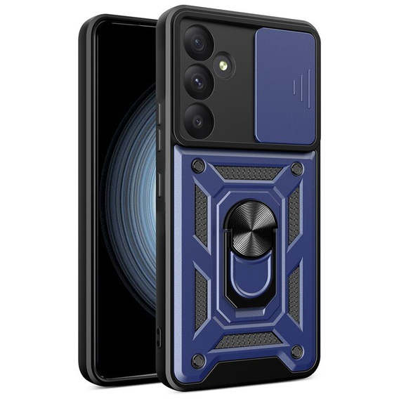 Husă blindată pentru Samsung Galaxy A55 5G, CamShield Slide, de argint