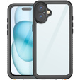 Husă impermeabilă IP68 pentru iPhone 16 Plus, negru