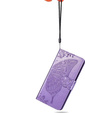 Cu clapetă pentru Motorola Edge 50 Neo / Motorola ThinkPhone 25, Butterfly, violet