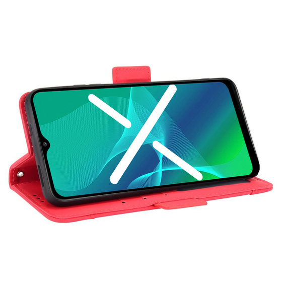 Cu clapetă pentru Oppo Reno5 Lite, Card Slot, roșu