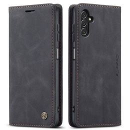 Husa CASEME pentru Samsung Galaxy A04S / A13 5G, Leather Wallet Case, negru