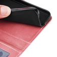 Cu clapetă pentru Samsung Galaxy A34 5G, Leather Wallet, roz rose gold
