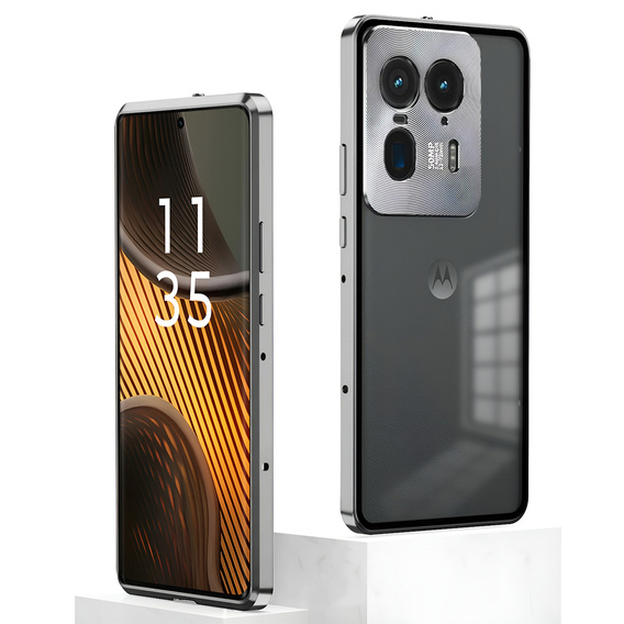 Carcasă pentru Motorola Edge 50 Ultra, Frame Case, de argint