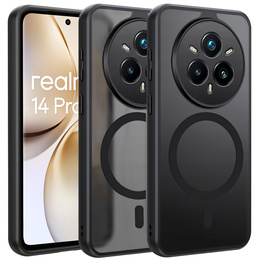 Husă pentru Realme 14 Pro+ 5G, pentru MagSafe, ERBORD Matt Case, negru