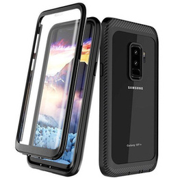 Carcasă pentru Samsung Galaxy S9+ Plus, Shockproof, cu folie, albastru