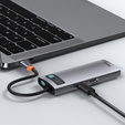 Stație de andocare USB-C 6-în-1 din seria Metal Gleam pentru dispozitive USB-C
