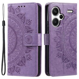 Cu clapetă pentru Xiaomi Redmi Note 13 Pro+, Mandala, violet