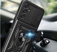 Husă blindată pentru Samsung Galaxy A14 4G/5G, CamShield Slide, negru