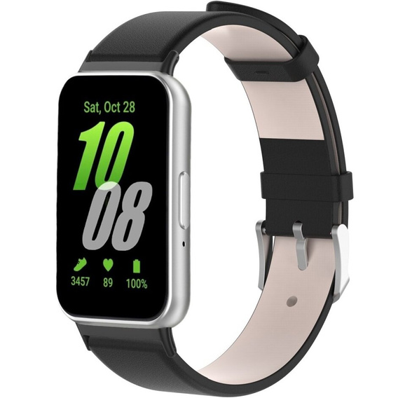 Curea din piele pentru Samsung Galaxy Fit 3, negru
