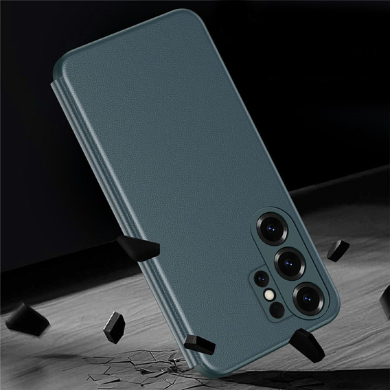 Husă din piele cu fereastră Smart View pentru Samsung Galaxy S26 Ultra