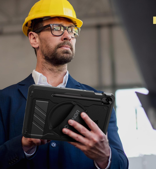 Husă blindată pentru Samsung Galaxy Tab S10 Lite / S10 FE / S9 FE / Tab S9, Dexnor Full Body, negru