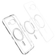 Carcasă MagSafe Spigen pentru Google Pixel 9A, Ultra Hybrid, transparent / alb + 9H Tempered Glass