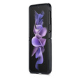 Carcasă flip CASEME pentru Samsung Galaxy Z Flip 3, Waxy Textured, negru
