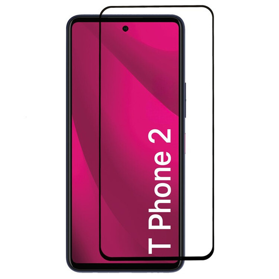 Sticlă călită 3D pentru T Phone 2 5G, cadru negru