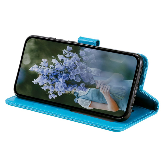 Cu clapetă pentru Xiaomi Redmi A3, Mandala, albastru
