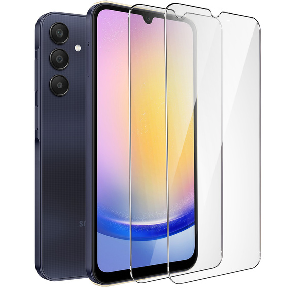 2x sticlă călită pentru Samsung Galaxy A25 5G, ERBORD 9H Hard Glass pe ecran