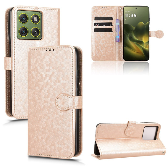 Husă tip portofel Rhombus pentru Motorola Edge 70