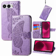 Cu clapetă pentru T Phone 3 5G, Butterfly, violet
