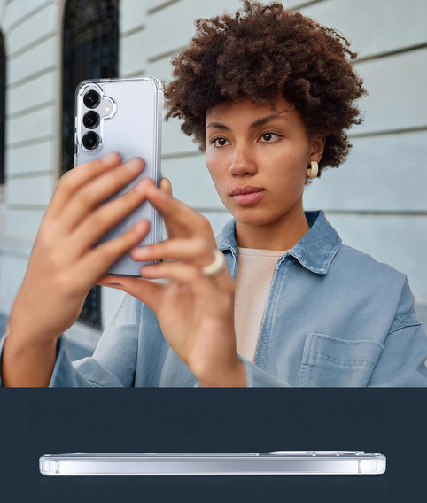 Husă pentru Samsung Galaxy S25+ Plus, Fusion Hybrid Case, pentru MagSafe, transparentă + Sticlă pentru ecran