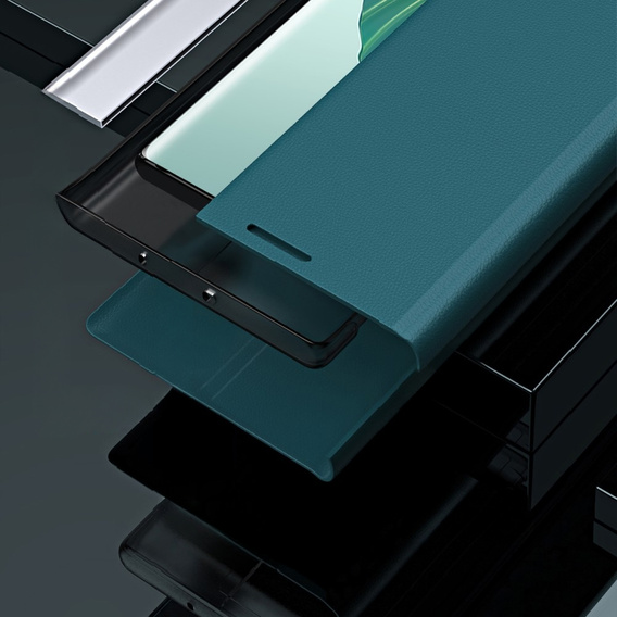 Cu clapetă pentru Honor Magic 5 Lite, Side Magnetic, verde