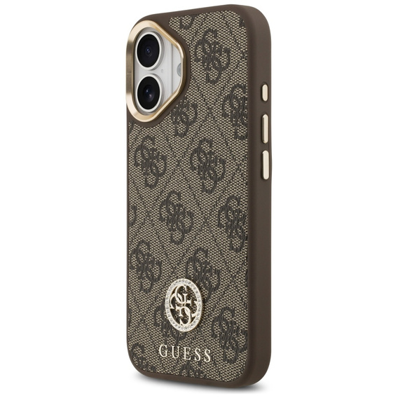 Husă GUESS 4G Strass Logo MagSafe cu curea pentru iPhone 17