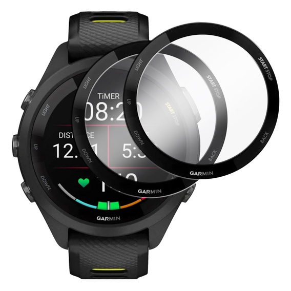 2x ERBORD Hybrid Glass pentru Garmin Forerunner 265S
