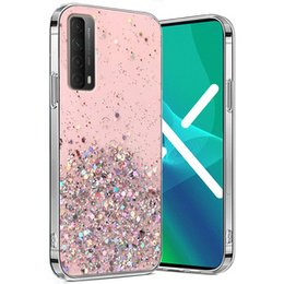 Huse pentru Huawei P Smart 2021/Y7A, Glittery, roz