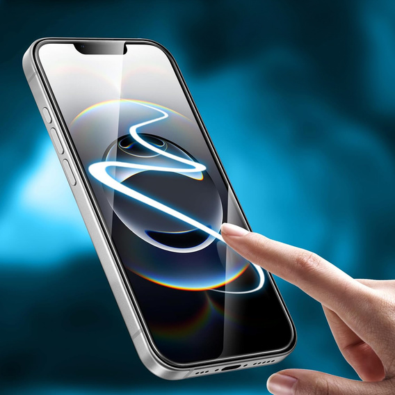 2x sticlă călită pentru iPhone 13/13 Pro, ERBORD 9H Hard Glass pe ecran