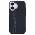 Carcasa pentru iPhone 16 Plus, Carbon Fiber MagSafe, negru
