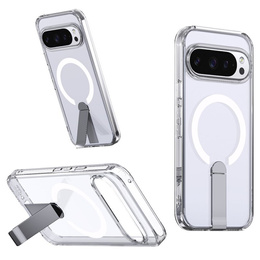 Husă Fusion Hybrid pentru Google Pixel 10 Pro XL, pentru MagSafe, cu suport, transparentă