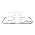 Carcasă Spigen pentru iPhone 17, Liquid Crystal MagSafe, transparentă/albă