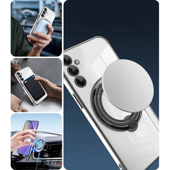 Carcasă magnetică pentru Samsung Galaxy S24 FE, pentru MagSafe, negru