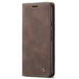 Husa CASEME pentru Google Pixel 7, Leather Wallet Case, maro