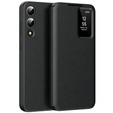 Husă cu clapetă pentru Samsung Galaxy S25 Edge, Smart View Wallet, negru