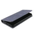 Husă pentru Samsung Galaxy A54, ERBORD Vintage, portofel cu clapetă, gri