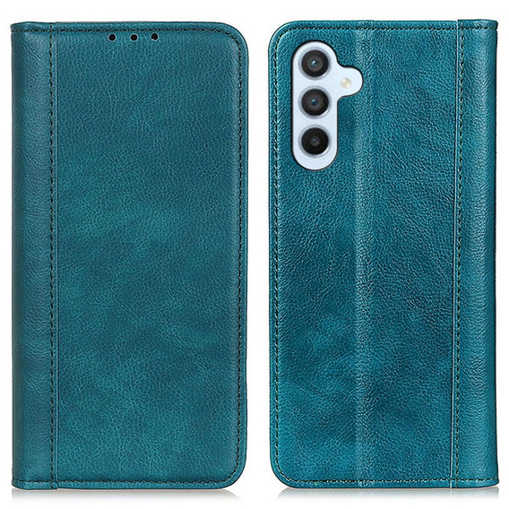 Huse pentru Samsung Galaxy A55 5G, Wallet Litchi Leather, verde