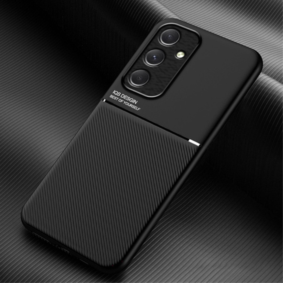 Carcasă pentru Samsung Galaxy A55 5G, cu placă de prindere magnetică, negru