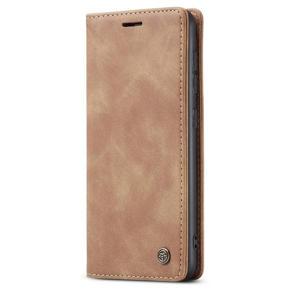 Husa CASEME pentru Samsung Galaxy S20 FE, Leather Wallet Case, maro