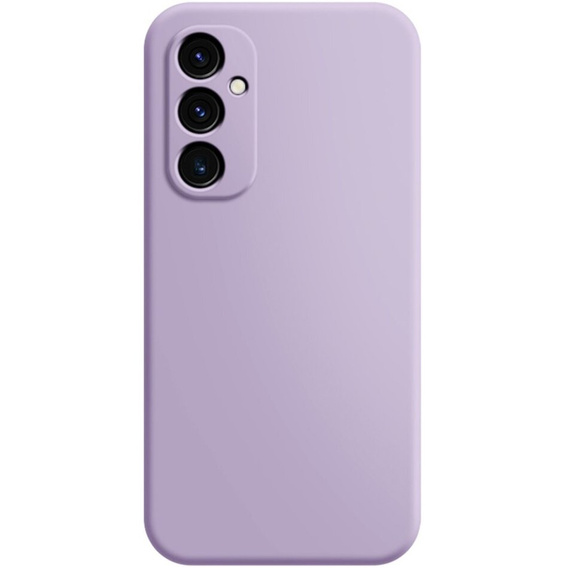 Carcasa pentru Samsung Galaxy A15, Silicone Lite, violet + sticlă 9H