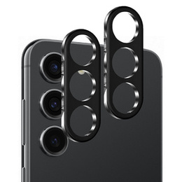 2x ERBORD sticlă călită ERBORD pentru camera pentru Samsung Galaxy S23 FE, negru