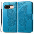 Cu clapetă pentru Google Pixel 8A, Butterfly, albastru