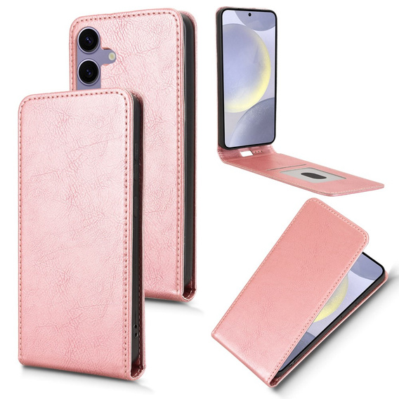 Cu clapetă pentru Samsung Galaxy S25, Flip, roz