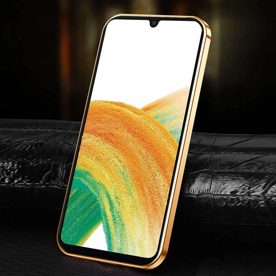 Huse pentru Samsung Galaxy A33 5G, Cowhide Leather, albastru