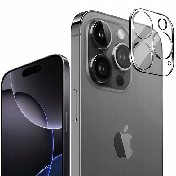 Sticlă temperată pentru camera foto pentru iPhone 16 Pro / 16 Pro Max, transparentă