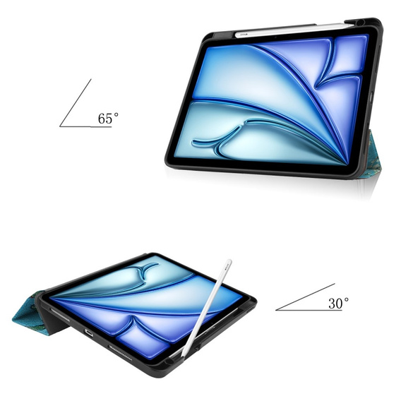 Husă pentru Apple iPad Air 11" 6 gen. 2024 (A2902, Smartcase, sakura
